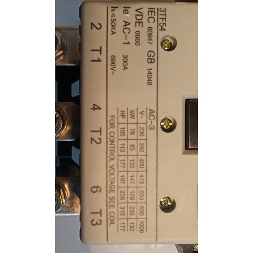 Контактор Siemens 3TF54